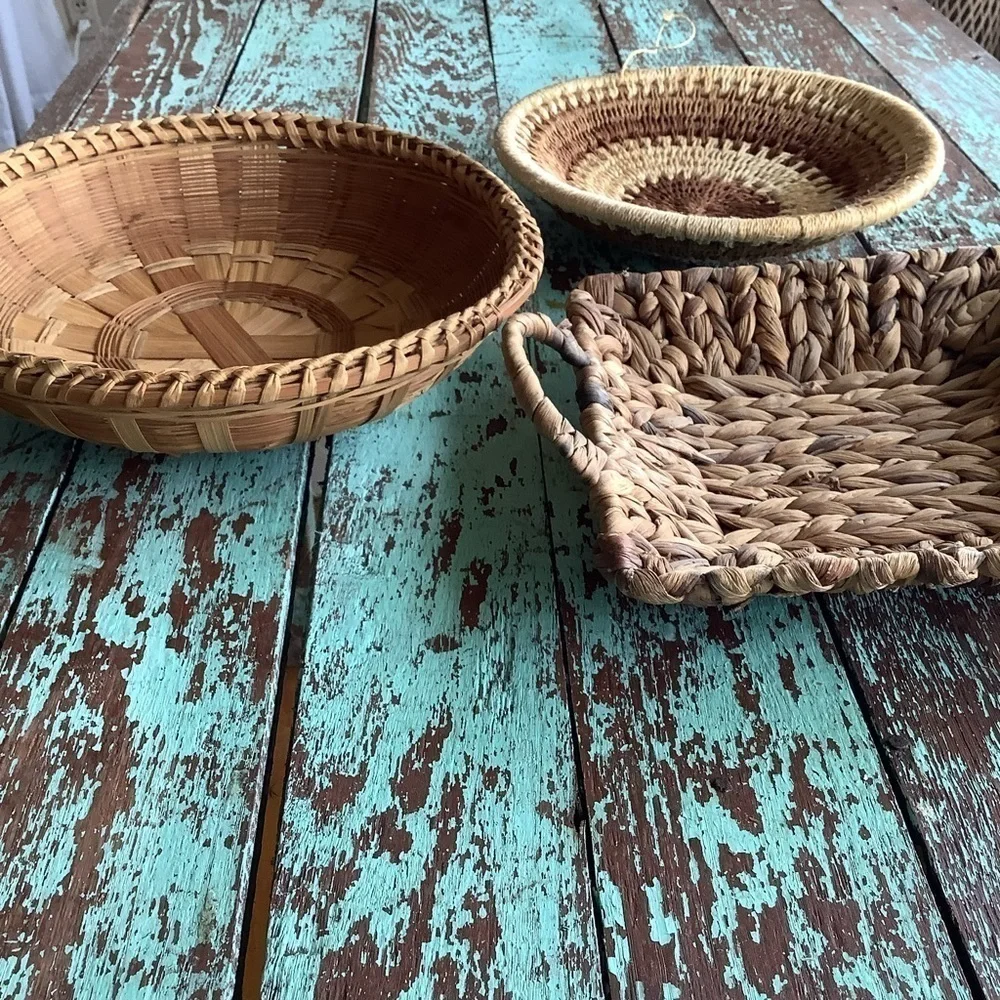 Vintage Woven Basket Gallery Wall Home Decor